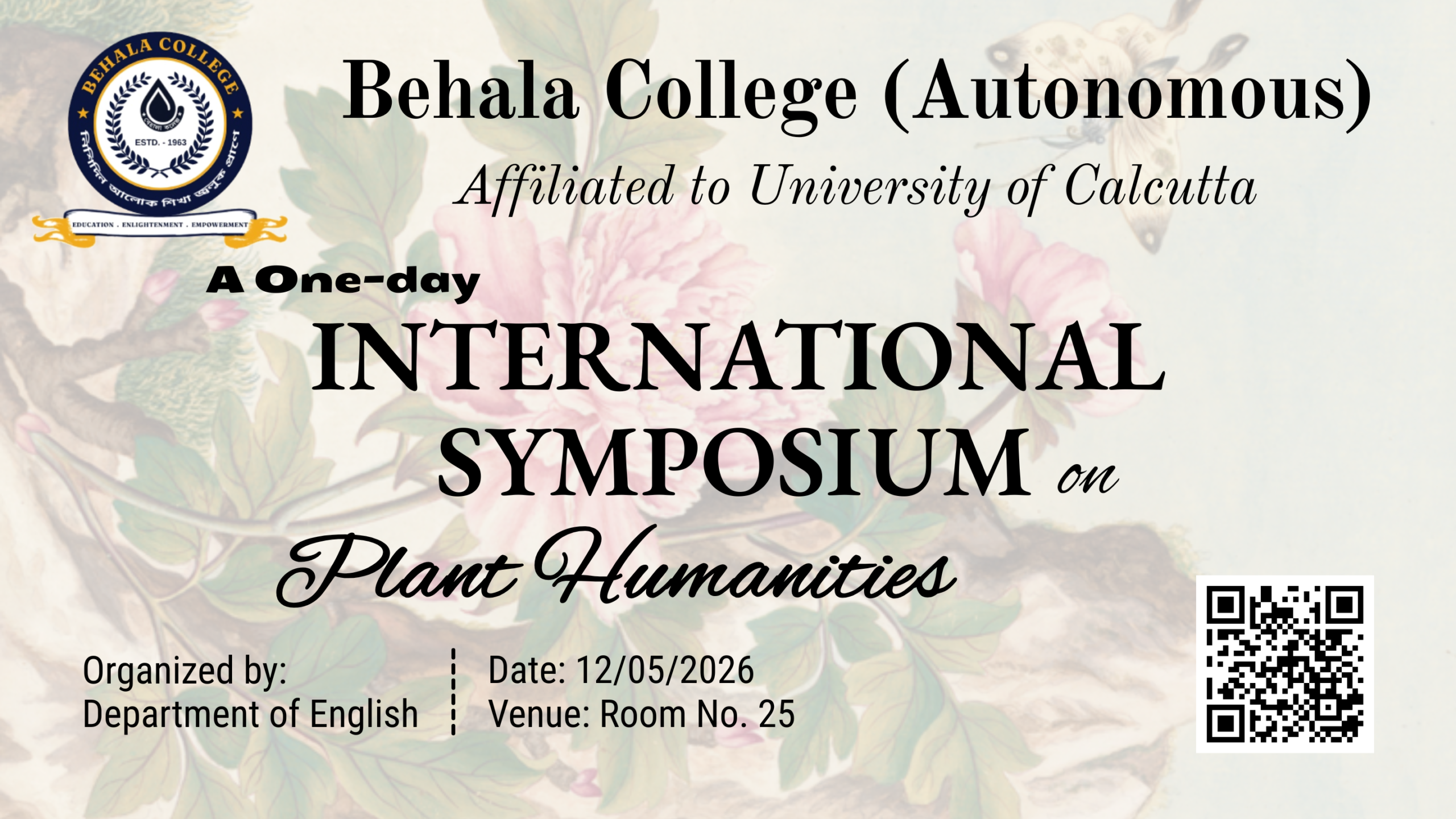 External Registration Form — One Day International Seminar on Plan Humanities